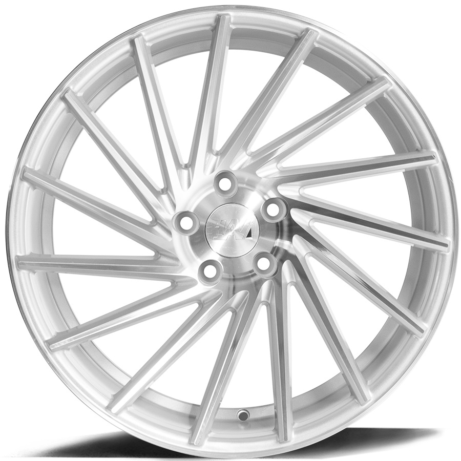 NEW 19  1AV ZX1 DIRECTIONAL ALLOY WHEELS IN SILVER WITH POLISHED FACE